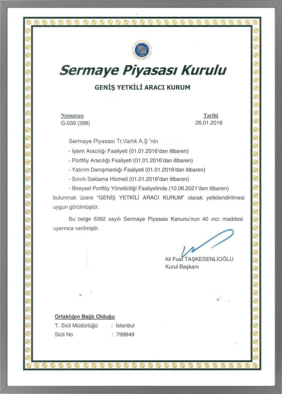 Exilion Lisans Belgesi